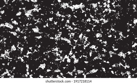 Vector de textura urbana de grunge oscuro. Textura superpuesta angustiada. Borde de fondo. Resumen obvio efecto de textura oscuro y desgastado. Ilustración vectorial. Negro aislado en blanco. EPS10.