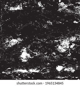 Vector de textura urbana de grunge oscuro. Textura superpuesta angustiada. Borde de fondo. Resumen obvio efecto de textura oscuro y desgastado. Ilustración vectorial. Negro aislado en blanco. EPS10.