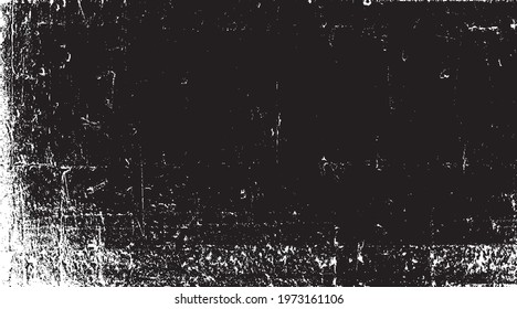 Dark grunge urban texture vector. Distressed overlay texture. Grunge background. Abstract obvious dark worn textured effect. Vector Illustration. Black isolated on white. EPS10.