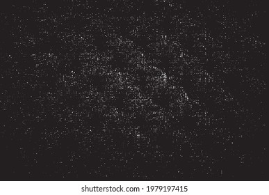 Vector de textura urbana de grunge oscuro. Textura superpuesta angustiada. Borde de fondo. Resumen obvio efecto de textura oscuro y desgastado. Ilustración vectorial. Negro aislado en blanco. EPS10.