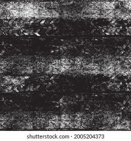 Vector de textura urbana de grunge oscuro. Textura superpuesta angustiada. Borde de fondo. Resumen obvio efecto de textura oscuro y desgastado. Ilustración vectorial. Negro aislado en blanco. EPS10.