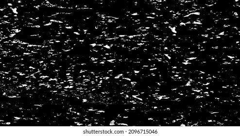 Vector de textura urbana de grunge oscuro. Textura superpuesta angustiada. Borde de fondo. Resumen obvio efecto de textura oscuro y desgastado. Ilustración vectorial. Negro aislado en blanco. EPS10.