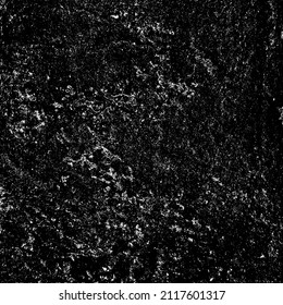 Vector de textura urbana de grunge oscuro. Textura superpuesta angustiada. Borde de fondo. Resumen obvio efecto de textura oscuro y desgastado. Ilustración vectorial. Negro aislado en blanco. EPS10.