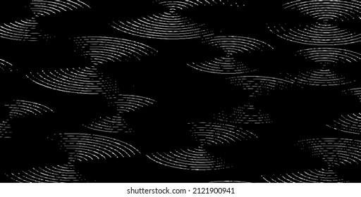 Vector de textura urbana de grunge oscuro. Textura superpuesta angustiada. Borde de fondo. Resumen obvio efecto de textura oscuro y desgastado. Ilustración vectorial. Negro aislado en blanco. EPS10.