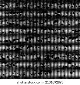 Vector de textura urbana de grunge oscuro. Textura superpuesta angustiada. Borde de fondo. Resumen obvio efecto de textura oscuro y desgastado. Ilustración vectorial. Negro aislado en blanco. EPS10.
