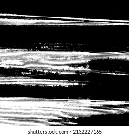 Vector de textura urbana de grunge oscuro. Textura superpuesta angustiada. Borde de fondo. Resumen obvio efecto de textura oscuro y desgastado. Ilustración vectorial. Negro aislado en blanco. EPS10.