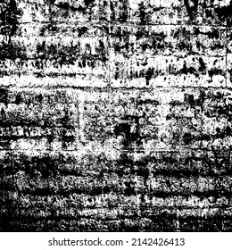 Dunkle Grunge urbane Textur Vektor. Verzerrte Overlay-Textur. brüchiger Hintergrund. Abstrakter offensichtlicher dunkel abgenutzter strukturierter Effekt. Vektorgrafik. Schwarz einzeln auf Weiß. EPS10.