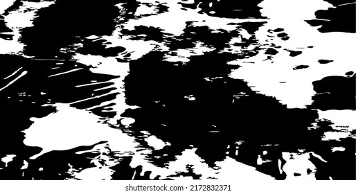 Vector de textura urbana de grunge oscuro. Textura superpuesta angustiada. Borde de fondo. Resumen obvio efecto de textura oscuro y desgastado. Ilustración vectorial. Negro aislado en blanco. EPS10.