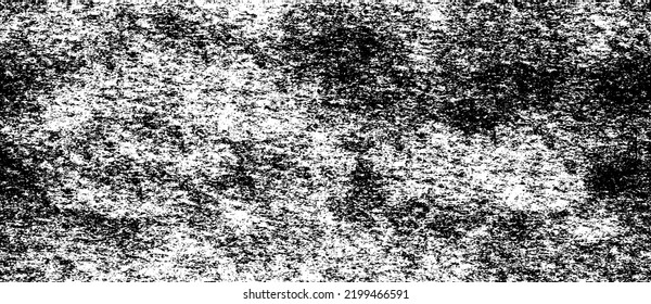 Vector de textura urbana de grunge oscuro. Textura superpuesta angustiada. Borde de fondo. Resumen obvio efecto de textura oscuro y desgastado. Ilustración vectorial. Negro aislado en blanco. EPS10.