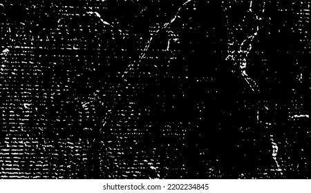 Vector de textura urbana de grunge oscuro. Textura superpuesta angustiada. Borde de fondo. Resumen obvio efecto de textura oscuro y desgastado. Ilustración vectorial. Negro aislado en blanco. EPS10.