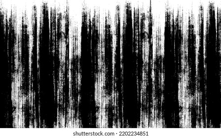 Vector de textura urbana de grunge oscuro. Textura superpuesta angustiada. Borde de fondo. Resumen obvio efecto de textura oscuro y desgastado. Ilustración vectorial. Negro aislado en blanco. EPS10.