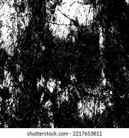 Dark grunge urban texture vector. Distressed overlay texture. Grunge background. Abstract obvious dark worn textured effect. Vector Illustration. Black isolated on white. EPS10.