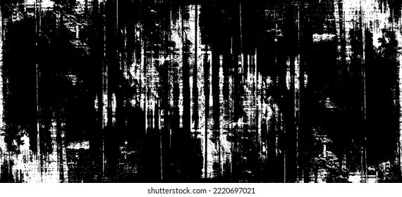 Dunkle Grunge urbane Textur Vektor. Verzerrte Overlay-Textur. brüchiger Hintergrund. Abstrakter offensichtlicher dunkel abgenutzter strukturierter Effekt. Vektorgrafik. Schwarz einzeln auf Weiß. EPS10.