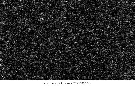 Vector de textura urbana de grunge oscuro. Textura superpuesta angustiada. Borde de fondo. Resumen obvio efecto de textura oscuro y desgastado. Ilustración vectorial. Negro aislado en blanco. EPS10.