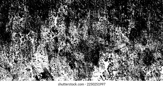 Dark grunge urban texture vector. Distressed overlay texture. Grunge background. Abstract obvious dark worn textured effect. Vector Illustration. Black isolated on white. EPS10.