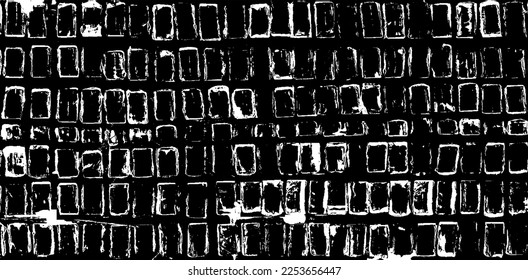 Dark grunge urban texture vector. Distressed overlay texture. Grunge background. Abstract obvious dark worn textured effect. Vector Illustration. Black isolated on white. EPS10.