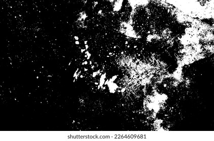 Dark grunge urban texture vector. Distressed overlay texture. Grunge background. Abstract obvious dark worn textured effect. Vector Illustration. Black isolated on white. EPS10.