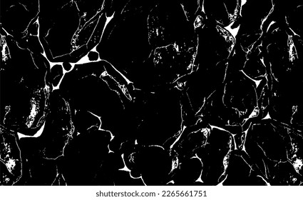Vector de textura urbana de grunge oscuro. Textura superpuesta angustiada. Borde de fondo. Resumen obvio efecto de textura oscuro y desgastado. Ilustración vectorial. Negro aislado en blanco. EPS10.
