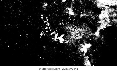 Dark grunge urban texture vector. Distressed overlay texture. Grunge background. Abstract obvious dark worn textured effect. Vector Illustration. Black isolated on white. EPS10.