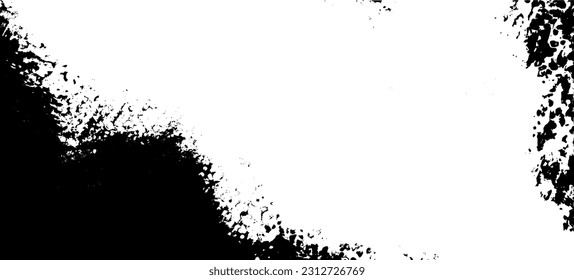 Dark grunge urban texture vector. Distressed overlay texture. Grunge background. Abstract obvious dark worn textured effect. Vector Illustration. Black isolated on white. EPS10.