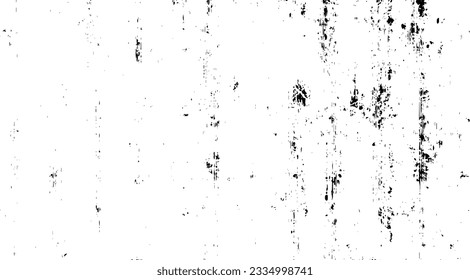 Vector de textura urbana de grunge oscuro. Textura superpuesta angustiada. Borde de fondo. Resumen obvio efecto de textura oscuro y desgastado. Ilustración vectorial. Negro aislado en blanco. EPS10.