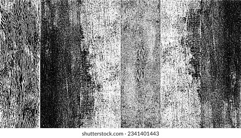 Vector de textura urbana de grunge oscuro. Textura superpuesta angustiada. Borde de fondo. Resumen obvio efecto de textura oscuro y desgastado. Ilustración vectorial. Negro aislado en blanco. EPS10.