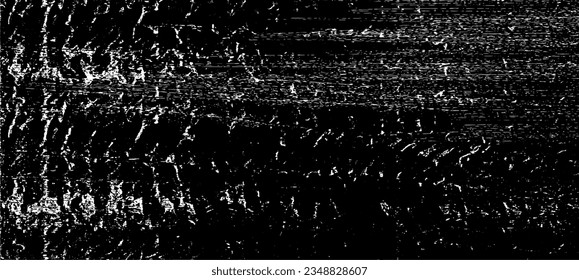 Vector de textura urbana de grunge oscuro. Textura superpuesta angustiada. Borde de fondo. Resumen obvio efecto de textura oscuro y desgastado. Ilustración vectorial. Negro aislado en blanco. EPS10.