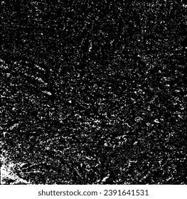 Vector de textura urbana de grunge oscuro. Textura superpuesta angustiada. Borde de fondo. Resumen obvio efecto de textura oscuro y desgastado. Ilustración vectorial. Negro aislado en blanco. EPS10.