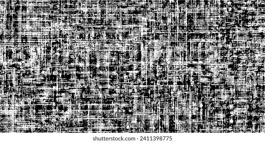 Vector de textura urbana de grunge oscuro. Textura superpuesta angustiada. Borde de fondo. Resumen obvio efecto de textura oscuro y desgastado. Ilustración vectorial. Negro aislado en blanco. EPS10.