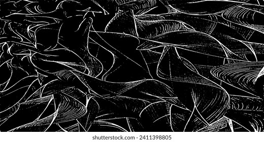 Dark grunge urban texture vector. Distressed overlay texture. Grunge background. Abstract obvious dark worn textured effect. Vector Illustration. Black isolated on white. EPS10.