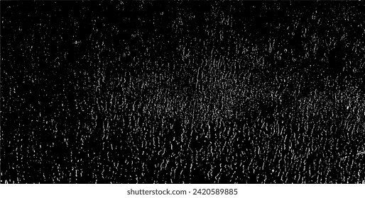 Vector de textura urbana de grunge oscuro. Textura superpuesta angustiada. Borde de fondo. Resumen obvio efecto de textura oscuro y desgastado. Ilustración vectorial. Negro aislado en blanco. EPS10.