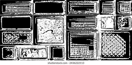 Dark grunge urban texture vector. Distressed overlay texture. Grunge background. Abstract obvious dark worn textured effect. Vector Illustration. Black isolated on white. EPS10.