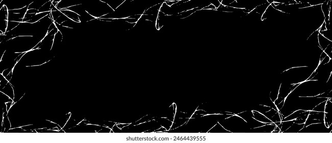 Dark grunge urban texture vector. Distressed overlay texture. Grunge background. Abstract obvious dark worn textured effect. Vector Illustration. Black isolated on white. EPS10.