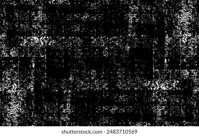 Dark grunge urban texture vector. Distressed overlay texture. Grunge background. Abstract obvious dark worn textured effect. Vector Illustration. Black isolated on white. EPS10.