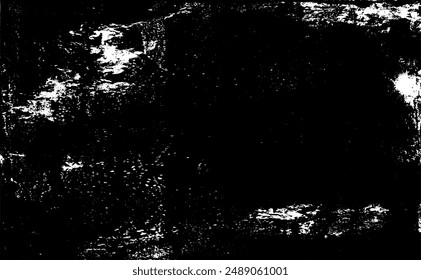 Dark grunge urban texture vector. Distressed overlay texture. Grunge background. Abstract obvious dark worn textured effect. Vector Illustration. Black isolated on white. EPS10.