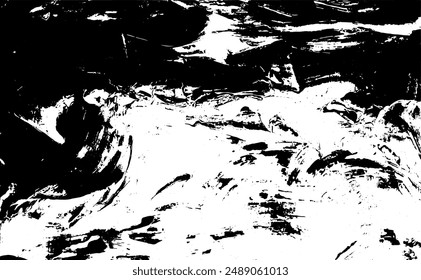 Vector de textura urbana grunge oscuro. Textura superpuesta estresada. Fondo grunge. Abstractas efecto desgastado oscuro obvio. Ilustración vectorial. Negro aislado sobre blanco. EPS10.