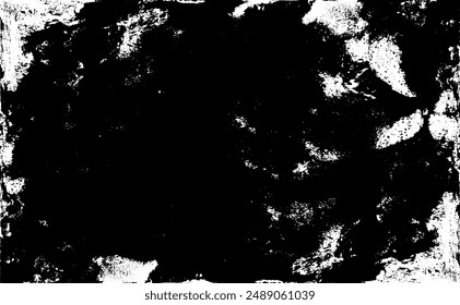 Vector de textura urbana grunge oscuro. Textura superpuesta estresada. Fondo grunge. Abstractas efecto desgastado oscuro obvio. Ilustración vectorial. Negro aislado sobre blanco. EPS10.