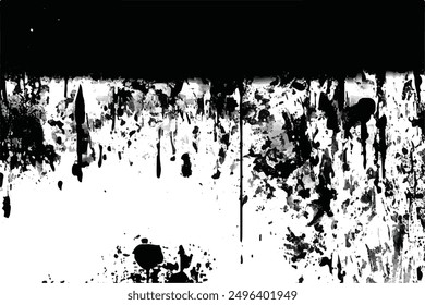 Dark grunge urban texture vector. Distressed overlay texture. Grunge background. Abstract monochrome grunge background. Vector Illustration. Black isolated on white. EPS10.