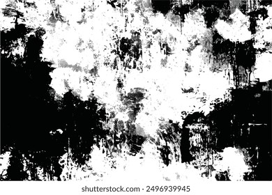 Dark grunge urban texture vector. Distressed overlay texture. Grunge background. Abstract monochrome grunge background. Vector Illustration. Black isolated on white. EPS10.