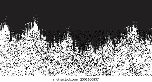 Dark grunge urban texture vector. Distressed overlay texture. Grunge background. Abstract obvious dark worn textured effect. Vector Illustration. Black isolated on white. EPS10.