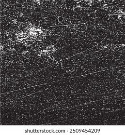 Vetor de textura urbana grunge escuro. Textura de sobreposição angustiada. Fundo grunge. Efeito texturizado escuro óbvio abstrato. Ilustração de vetor. Preto isolado no branco. EPS10