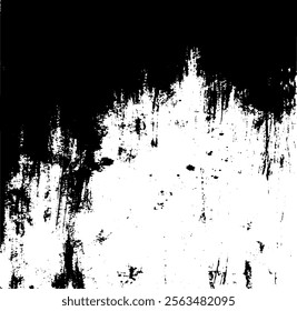 Dark grunge urban texture vector. Distressed overlay texture. Grunge background. Abstract obvious dark worn textured effect. Vector Illustration. Black isolated on white. EPS10.