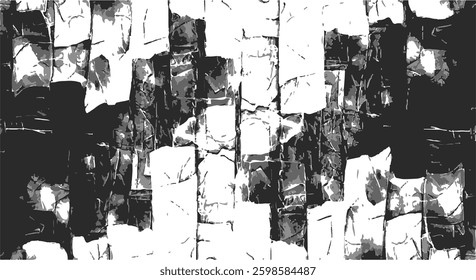 Dark grunge urban texture vector. Distressed overlay texture. Grunge background. Abstract obvious dark worn textured effect. Vector Illustration. Black isolated on white. EPS10.