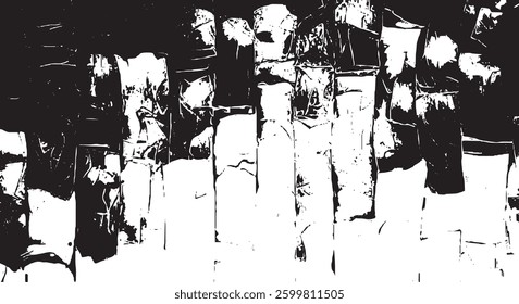 Dark grunge urban texture vector. Distressed overlay texture. Grunge background. Abstract obvious dark worn textured effect. Vector Illustration. Black isolated on white. EPS10.