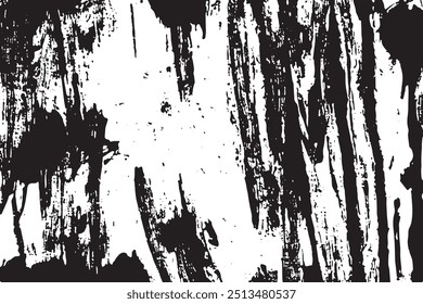 Dark grunge vector overlay. Black and white rough texture. Monochrome Background. Black Grunge art. Abstract noise background.