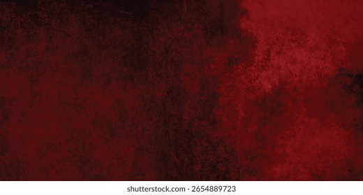 Dunkles Grunge-Bild mit rauchig roten Schichten und chaotischen Pinselstrichen für Tiefe

