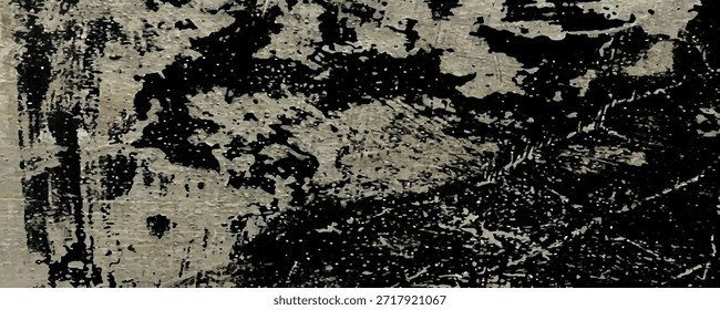 Dark grunge wall texture, cracked and aged stone surface, ideal for background, wallpaper, or graphic design material.