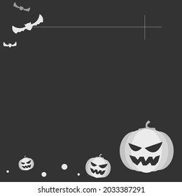 fondo oscuro de halloween, calabaza, noche atemorizante
