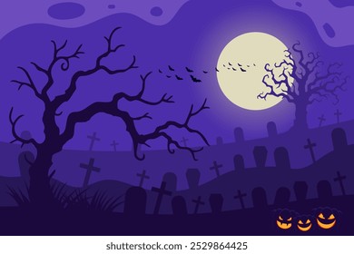 dark halloween background with scary elements