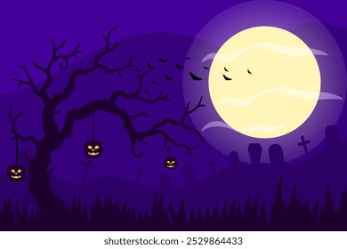 dark halloween background with scary elements